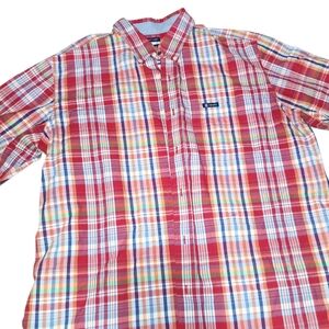 Chaps Red and Blue Plaid Casual Shirt